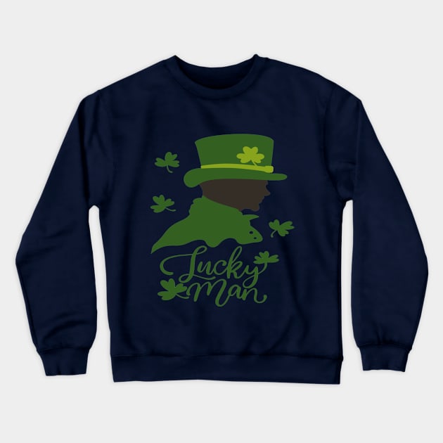 Happy saint patric's day 2023 couple Crewneck Sweatshirt by Pop on Elegance